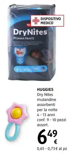 dm drogerie markt HUGGIES Dry Nites mutandine assorbenti per la notte offerta