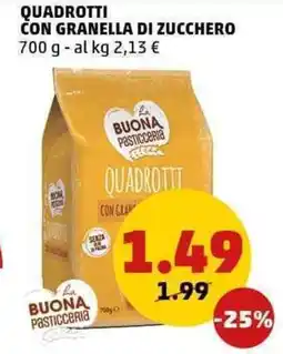 PENNY Quadrotti con granella di zucchero offerta