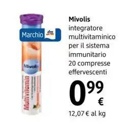 dm drogerie markt Mivolis integratore multivitaminico per il sistema immunitario 20 compresse effervescenti offerta