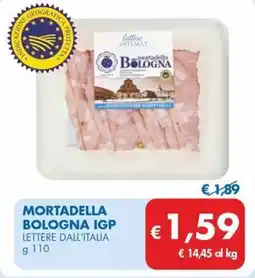 MD Discount Mortadella bologna igp LETTERE DALL'ITALIA offerta