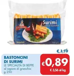 MD Discount Bastoncini di surimi LE SPECIALITÀ DI BEPPE offerta