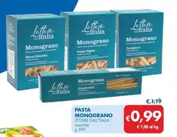 MD Discount Pasta monograno LETTERE DALL'ITALIA offerta