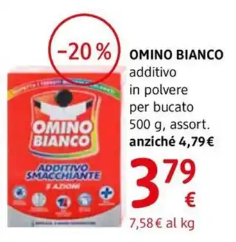 dm drogerie markt OMINO BIANCO additivo in polvere per bucato offerta