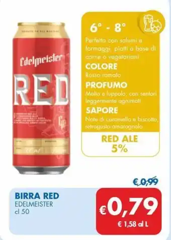 MD Discount Birra red EDELMEISTER offerta