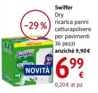 dm drogerie markt Swiffer Dry ricarica panni catturapolvere per pavimenti 36 pezzi offerta