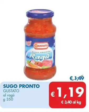 MD Discount Sugo pronto GUSTATO offerta