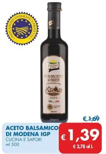 MD Discount Aceto balsamico di modena igp CUCINA E SAPORI offerta