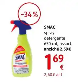 dm drogerie markt SMAC spray detergente offerta