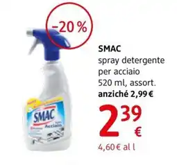 dm drogerie markt SMAC spray detergente per acciaio offerta