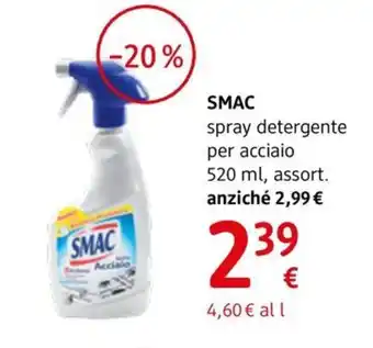 dm drogerie markt SMAC spray detergente per acciaio offerta