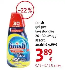 dm drogerie markt finish gel per lavastoviglie offerta