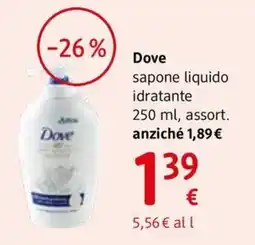 dm drogerie markt Dove sapone liquido idratante offerta