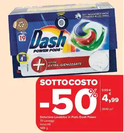 Carrefour Market Detersivo Lavatrice in Pods Dash Power offerta