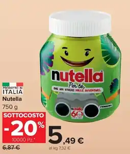 Carrefour Market Nutella offerta