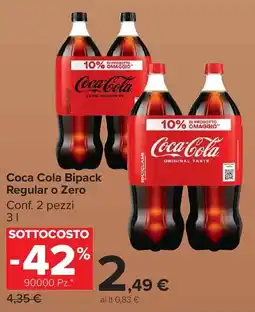 Carrefour Market Coca Cola Bipack Regular o Zero offerta