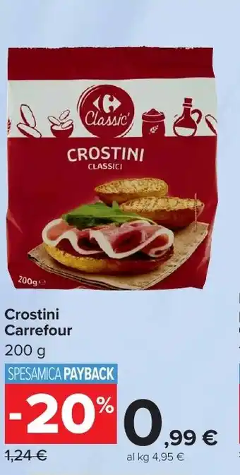 Carrefour Market Crostini Carrefour offerta