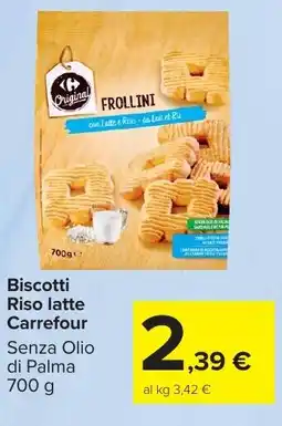 Carrefour Market Biscotti Riso latte Carrefour offerta