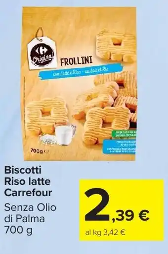 Carrefour Market Biscotti Riso latte Carrefour offerta