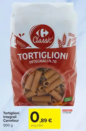 Carrefour Market Tortiglioni Integrali Carrefour offerta