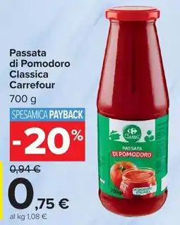 Carrefour Market Passata di Pomodoro Classica Carrefour offerta