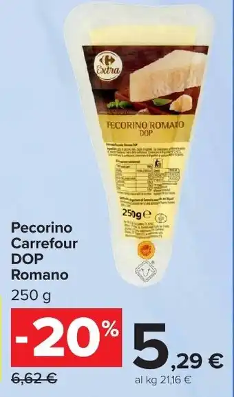 Carrefour Market Pecorino Carrefour DOP Romano offerta