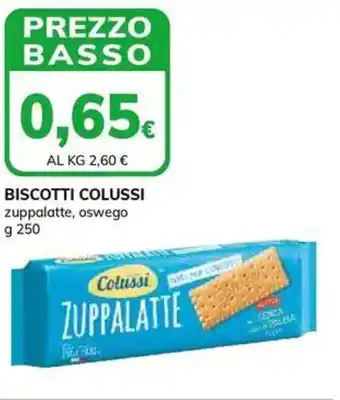 Basko BISCOTTI COLUSSI zuppalatte, oswego offerta