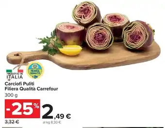 Carrefour Market Carciofi Puliti Filiera Qualità Carrefour offerta