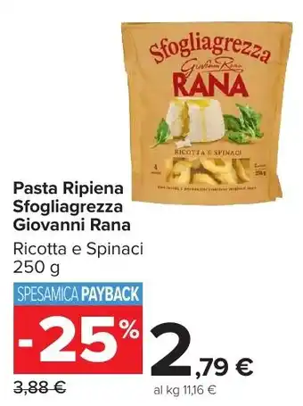 Carrefour Market Pasta Ripiena Sfogliagrezza Giovanni Rana offerta