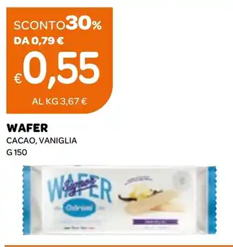 Ekom Wafer cacao, vaniglia offerta