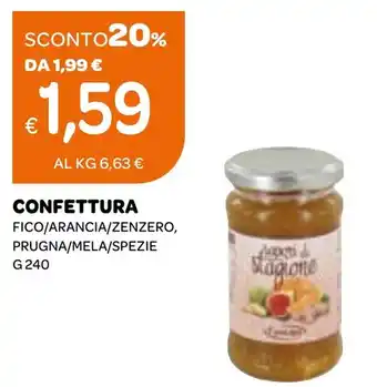 Ekom Confettura fico/arancia/zenzero, prugna/mela/spezie offerta