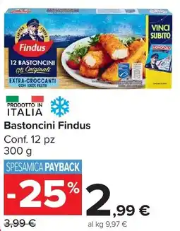 Carrefour Market Bastoncini Findus offerta