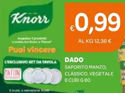 Ekom Dado saporito manzo, classico, vegetale 8 cubi offerta