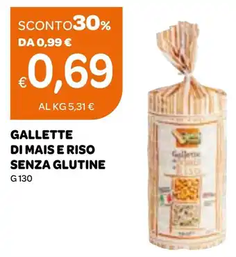 Ekom Gallette di mais e riso senza glutine offerta