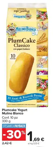 Carrefour Market Plumcake Yogurt Mulino Bianco offerta