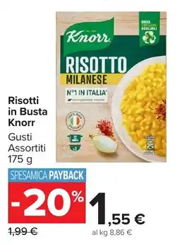 Carrefour Market Risotti in Busta Knorr offerta