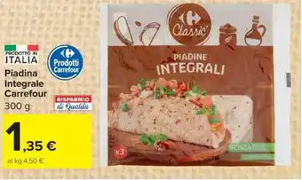 Carrefour Market Piadina Integrale Carrefour offerta