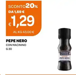 Ekom Pepe nero con macinino offerta