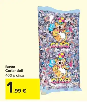 Carrefour Market Busta Coriandoli offerta