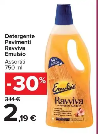 Carrefour Market Detergente Pavimenti Ravviva Emulsio offerta