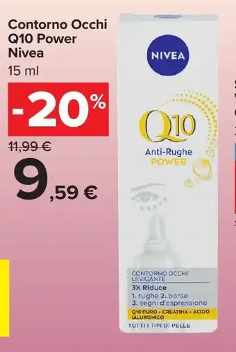 Carrefour Market Contorno Occhi Q10 Power Nivea offerta