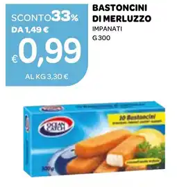 Ekom Bastoncini di merluzzo impanati offerta