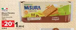 Carrefour Market Misura Fibrextra Crackers offerta