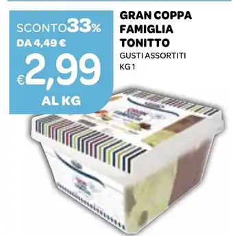 Ekom Gran coppa famiglia tonitto gusti assortiti offerta