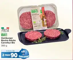 Carrefour Market Hamburger Bovino Adulto Carrefour Bio offerta