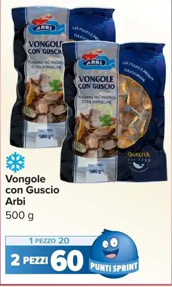 Carrefour Market Vongole con Guscio Arbi offerta