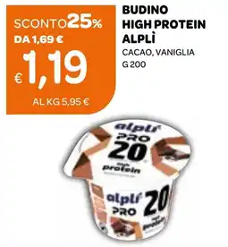 Ekom Budino high protein ALPLÌ offerta