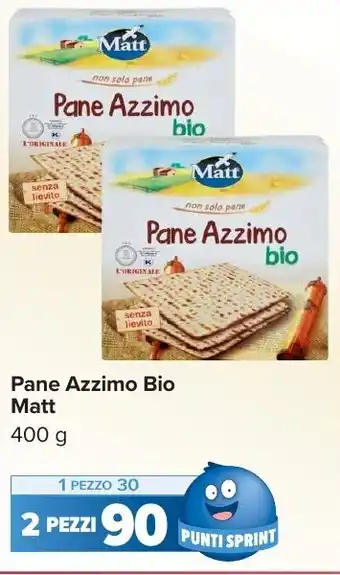 Carrefour Market Pane Azzimo Bio Matt offerta