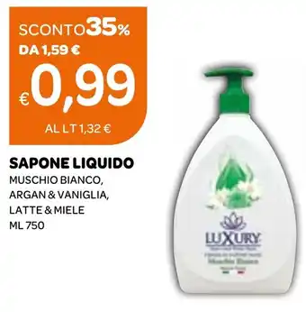 Ekom Sapone liquido LUXURY offerta