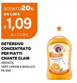 Ekom Detersivo concentrato per piatti CHANTE CLAIR offerta