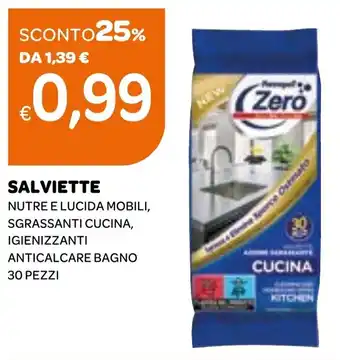 Ekom Salviette nutre e lucida mobili, sgrassanti cucina, igienizzanti anticalcare bagno offerta